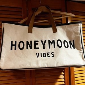 Santa Barbara Design Studio Canvas Tote Bag, Large, Honeymoon Vibes
